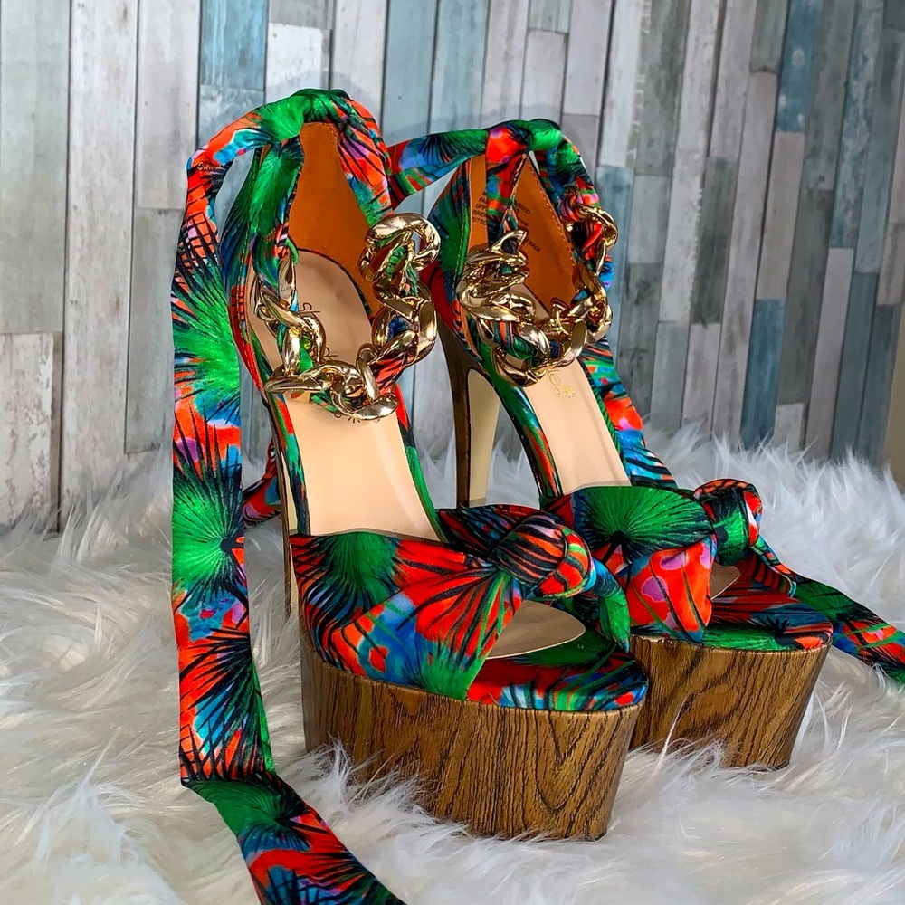 SHOEDAZZLE HEELED SANDALS